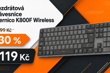 Bezdrátová klávesnice od Alzy je s kódem o 30 % levnější. Za 1119 Kč nabídne i RGB podsvícení
