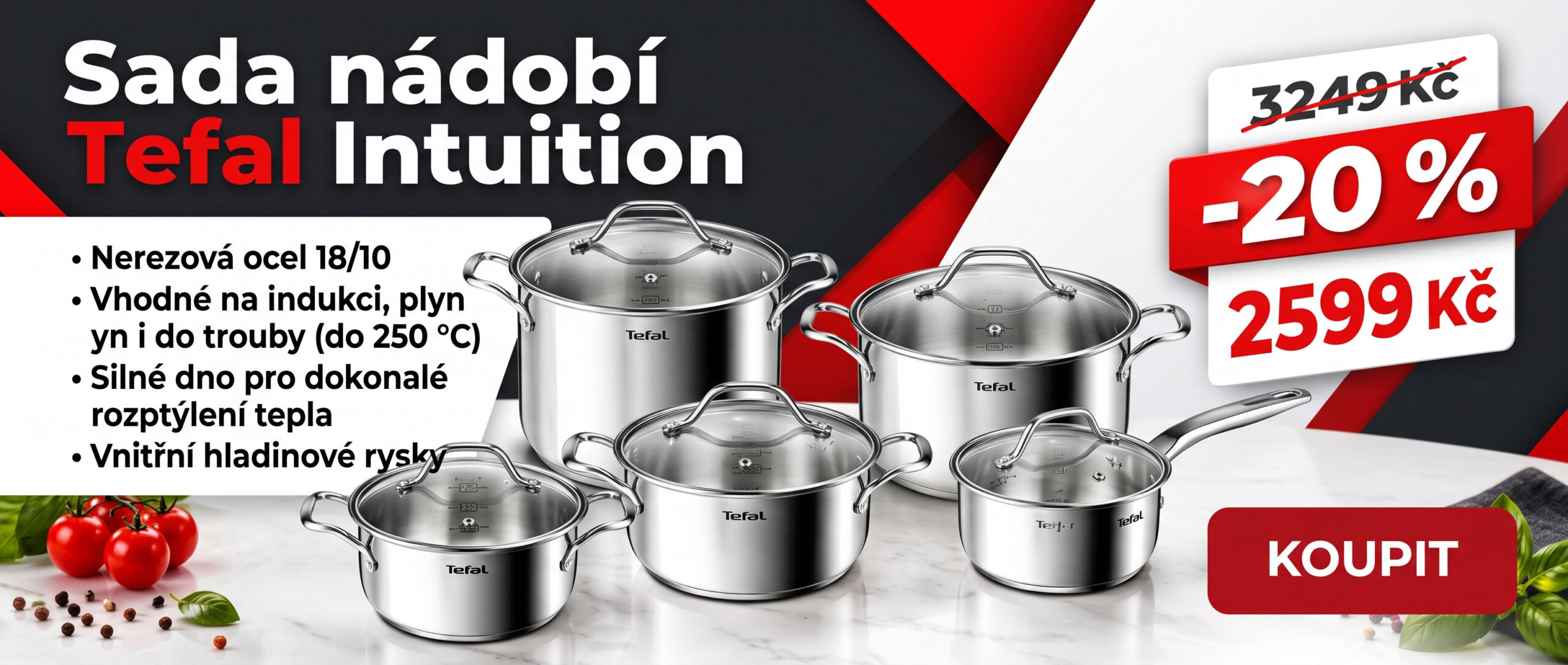 Sada nádobí Tefal Intuition Sada nádobí Tefal Intuition
