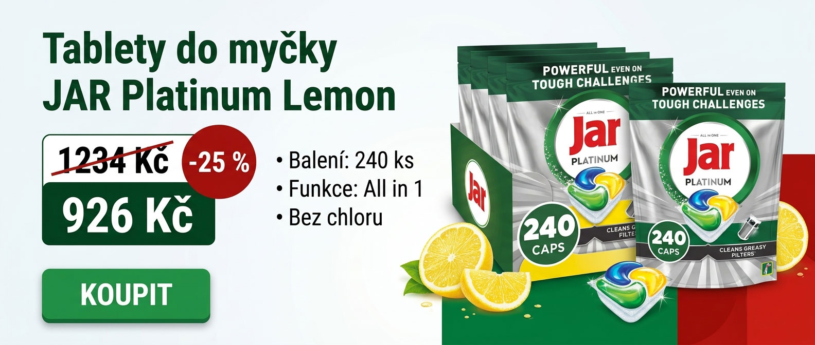 Tablety do myčky JAR Platinum Lemon