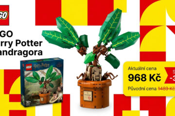 Už nakupujete na Vánoce? LEGO Harry Potter Mandragora s kódem zlevní o 521 Kč. Stojí 968 Kč