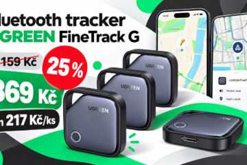 Bluetooth lokátor UGREEN najde ztracené či odcizené věci. Nabijete ho přes USB-C. V akci stojí 217 Kč/ks