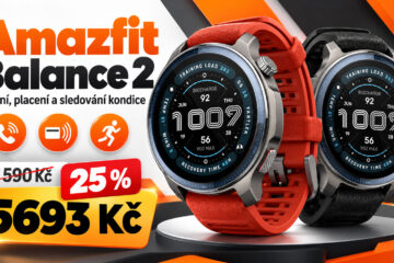 Chytré hodinky Amazfit Balance 2 zlevnily o čtvrtinu na 5693 Kč. Umí volat, platit i hlídat kondici