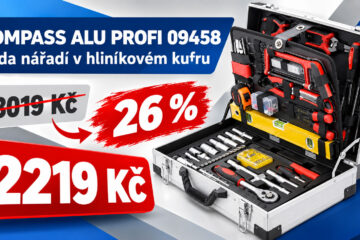 Obří sada nářadí v hliníkovém kufru zlevnila o 26 %. Obsahuje 139 kusů nástrojů a stojí jen 2219 Kč
