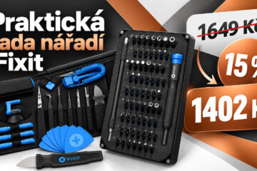 Praktická sada nářadí iFixit zlevnila o 15 %. Za 1402 Kč nabídne šroubováky, bity, pinzetu i páčidla