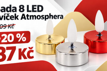 Tohle se může hodit nejen na Dušičky! Sada 8 LED svíček zlevnila o 20 % na 87 Kč